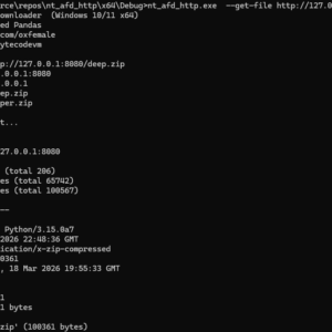 NT AFD.SYS HTTP Downloader: From First Syscall to bypass the majority of usermode EDR hooks
