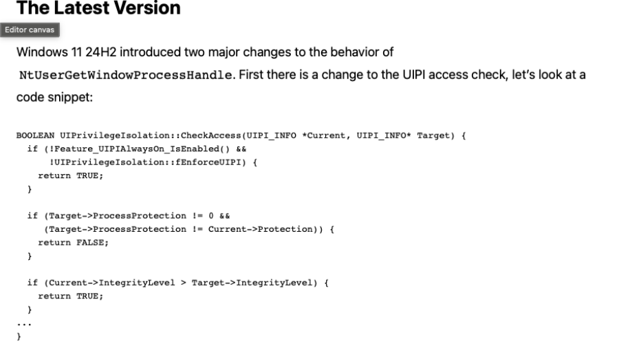 A Deep Dive into the GetProcessHandleFromHwnd API