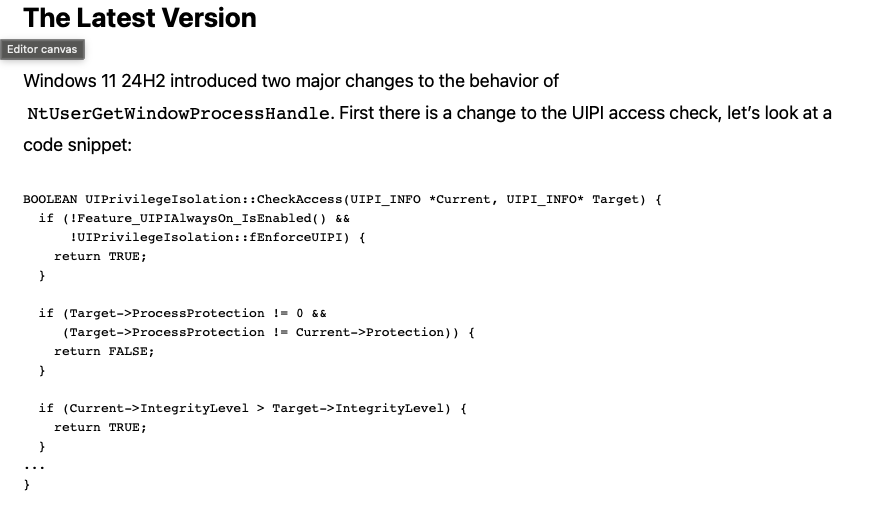 A Deep Dive into the GetProcessHandleFromHwnd API