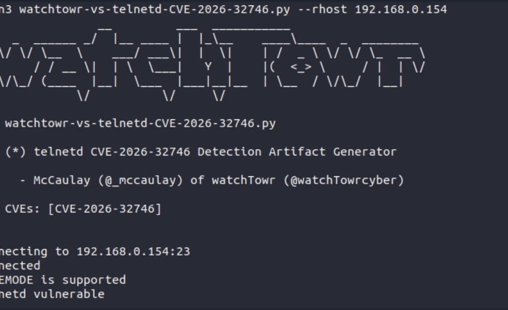 A 32-Year-Old Bug Walks Into A Telnet Server (GNU inetutils Telnetd CVE-2026-32746 Pre-Auth RCE)