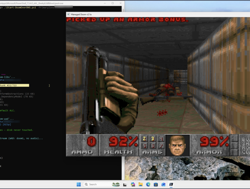 Can it Resolve DOOM? Game Engine in 2,000 DNS Records