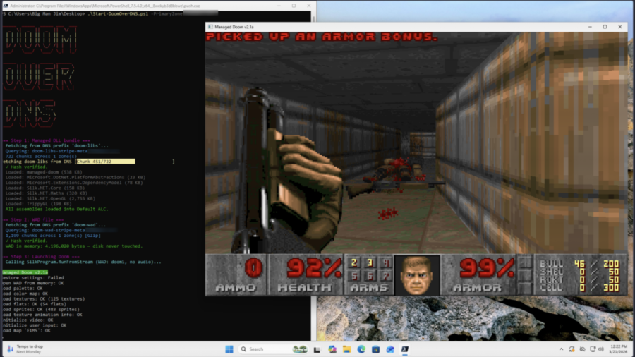 Can it Resolve DOOM? Game Engine in 2,000 DNS Records