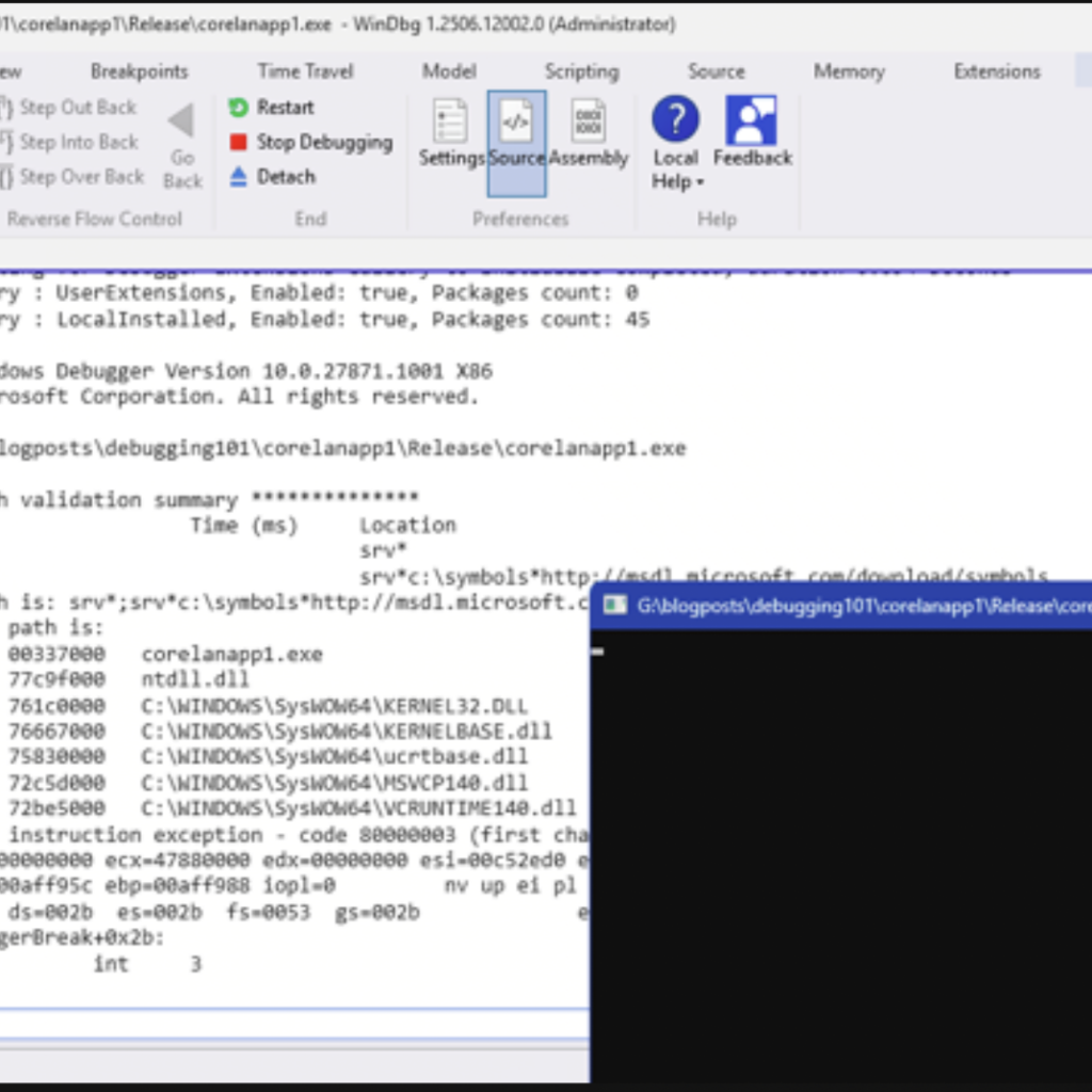 Debugging – WinDBG & WinDBGX Fundamentals