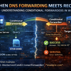 When DNS Forwarding Meets Recursion: Understanding Conditional Forwarders in Windows