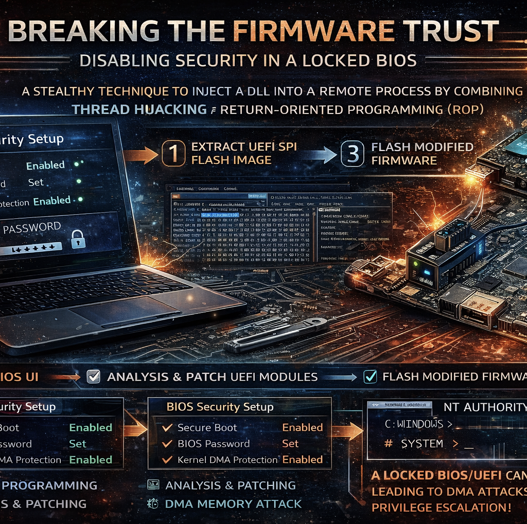 Breaking the Firmware Trust: Disabling Security in a Locked BIOS