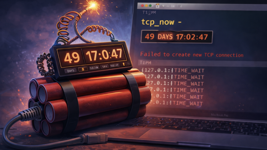The 49-Day macOS Time Bomb: How a TCP Timer Overflow Breaks the Network Stack