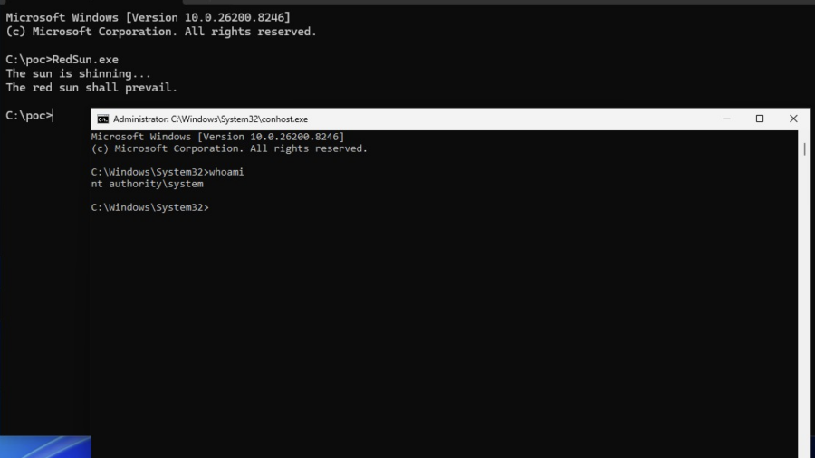 Vulnerability: When Microsoft Defender Becomes the Primitive - RedSun PoC.