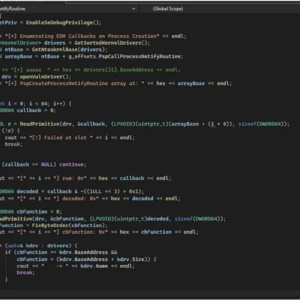 Enumerating Windows Process Creation Callbacks