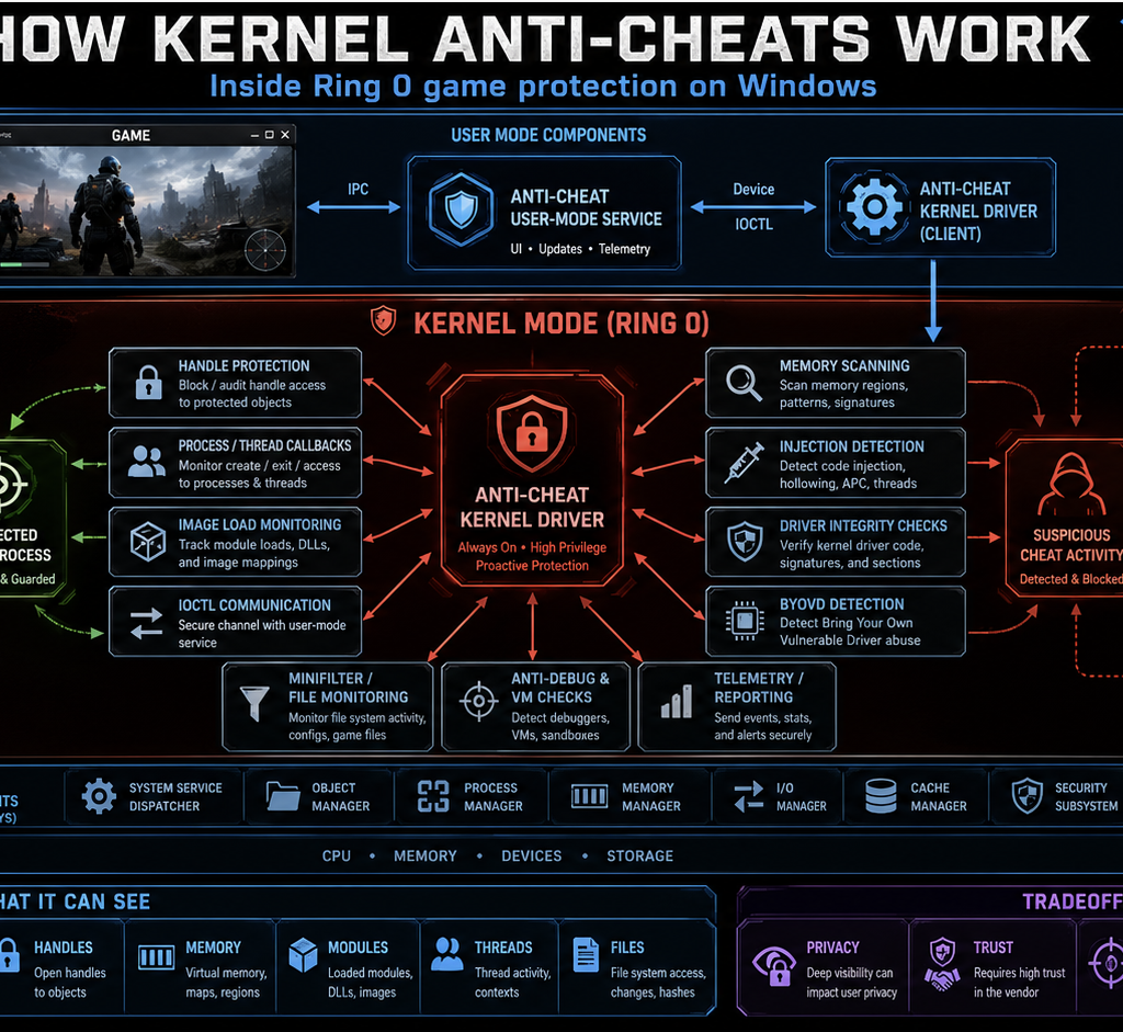 How Kernel Anti-Cheats Work: A Deep Dive into Modern Game Protection
