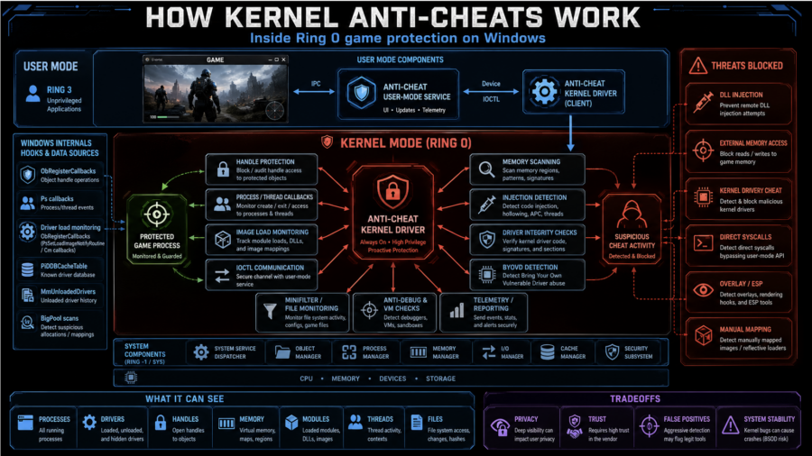 How Kernel Anti-Cheats Work: A Deep Dive into Modern Game Protection
