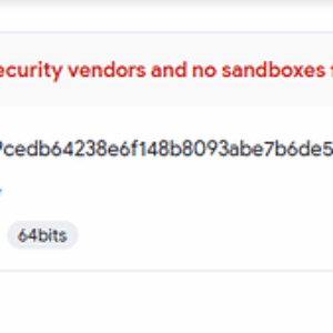 VirusTotal scan showing 5 out of 72 detections after AES encryption and Early Bird APC injection