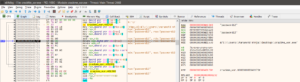 Password character being loaded into RAX / EAX inside the XOR loop