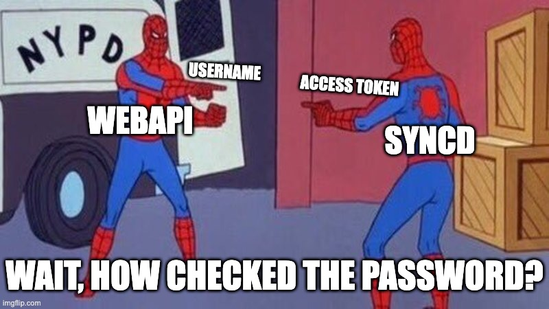 Trust relationship between webapi and syncd backend allowing AuthByDomainSocket fallback