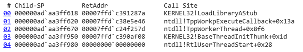 Callback with tail-call optimisation — frame removed from call stack