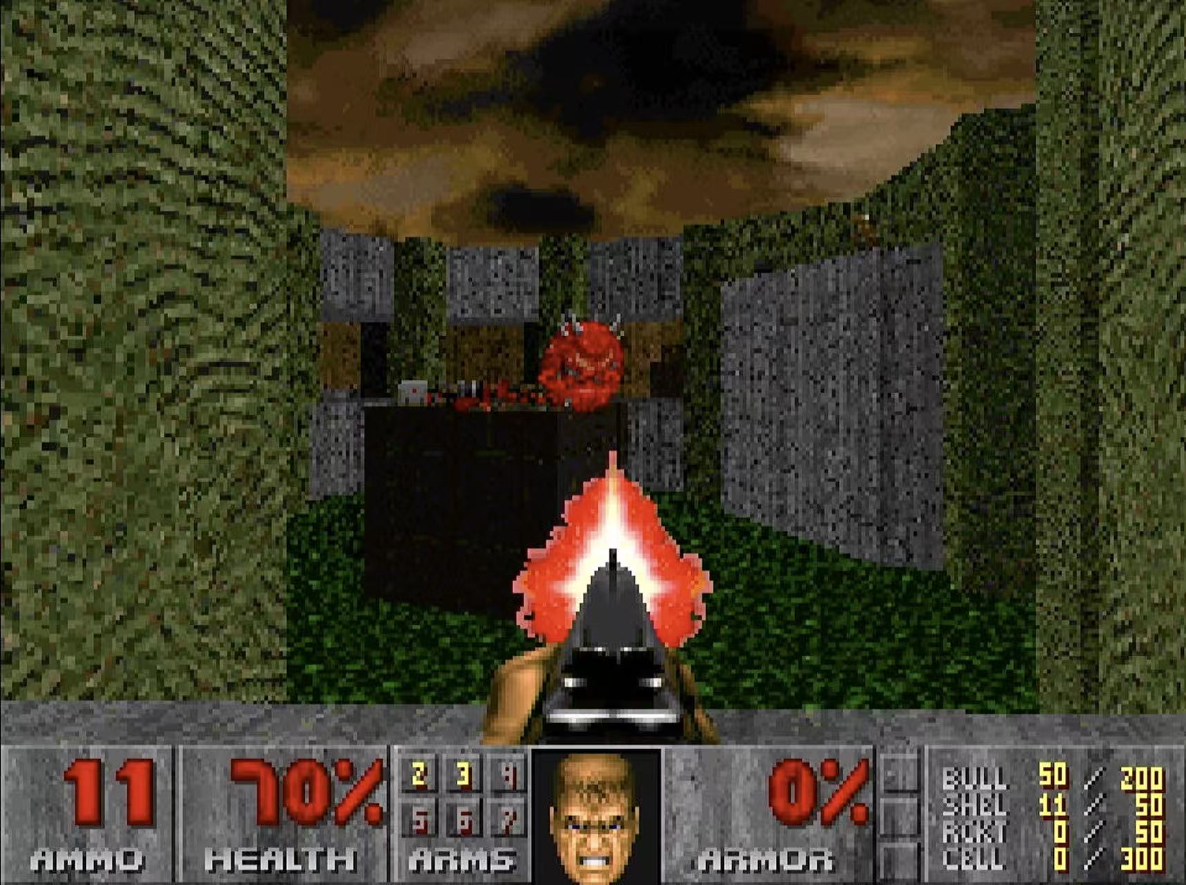 Doom II running on the z386 FPGA core