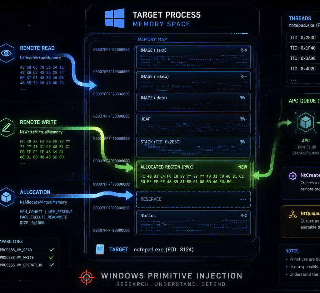 Process Injection Without the Usual Red Flags: Abusing Windows Primitives to Outsmart Classic EDR Telemetry