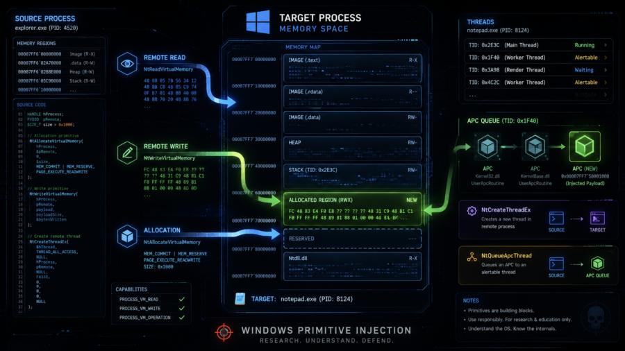Process Injection Without the Usual Red Flags: Abusing Windows Primitives to Outsmart Classic EDR Telemetry