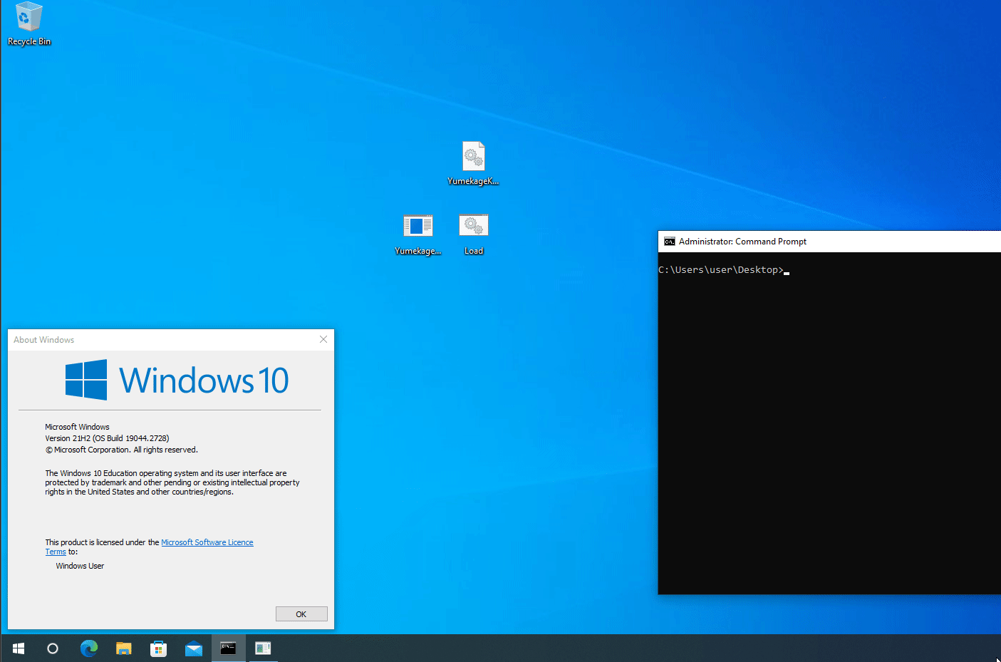 Animated demo of usermode PoC accessing a hidden shadow page after whitelisting the thread