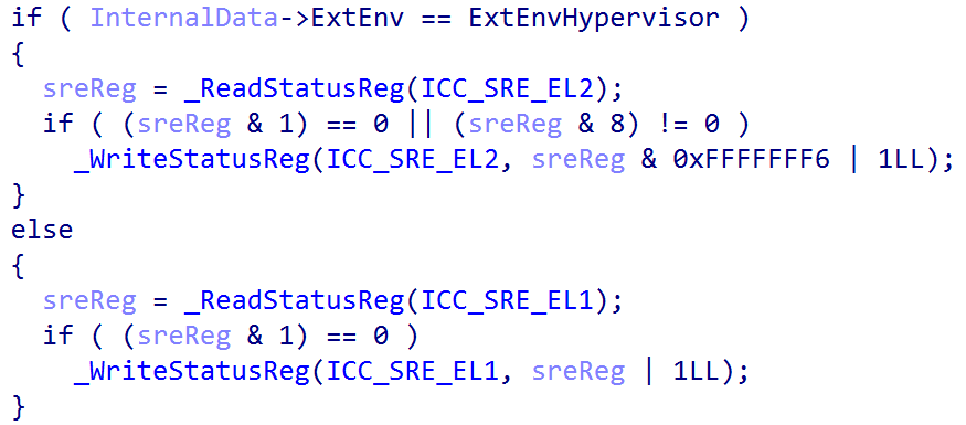 Interrupt Controller System Register Enable