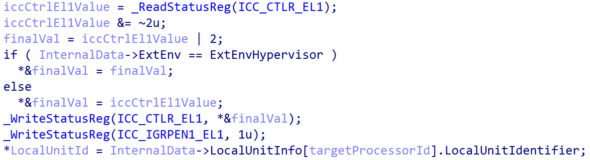 Interrupt Control Register EOI mode setting