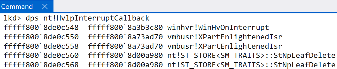 Root partition vs guest OS IDT differences