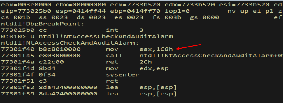 g — egghunter scanning, access violations proceeding