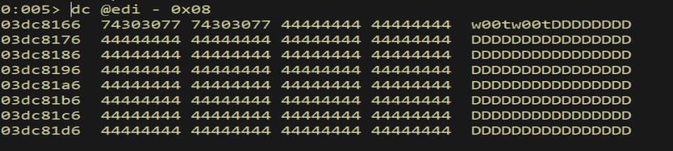 dc @edi-8 — w00tw00t egg marker and D-buffer confirmed at destination