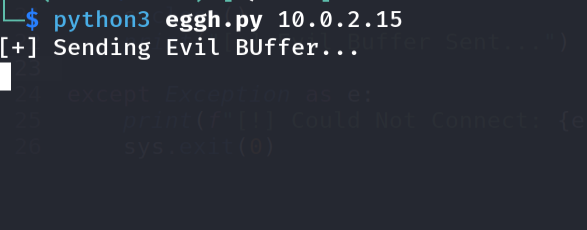 Running offset verification exploit
