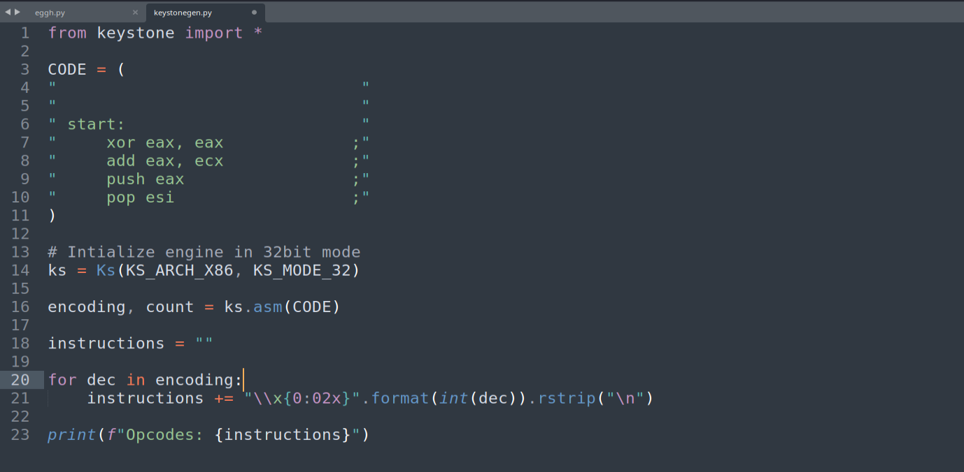 Keystone basic-usage script