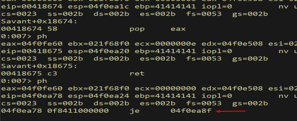 ph — stopped at conditional jump in method field