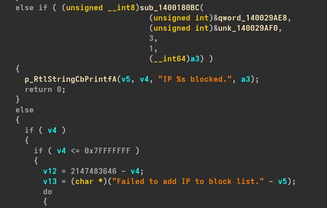 WFP device object creation and IP/domain blocking