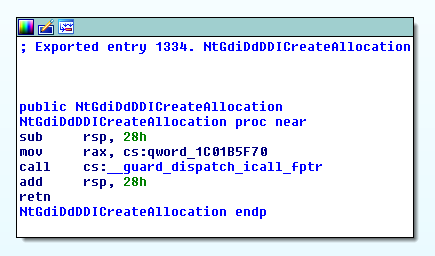NtGdiDdDDICreateAllocation