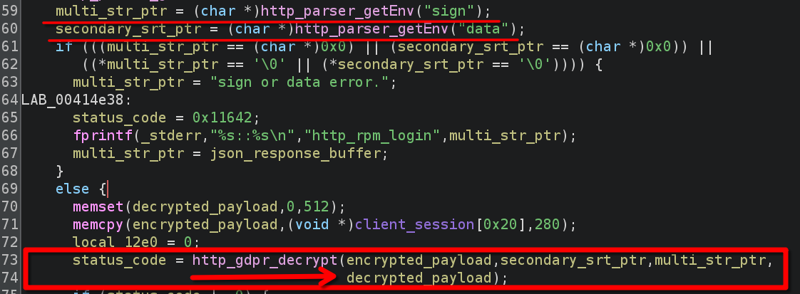 Call from http_rpm_login to http_gdpr_decrypt