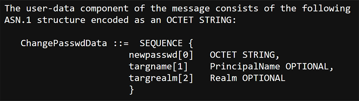 Usage of KRB-PRIV in the Kerberos Change Password protocol