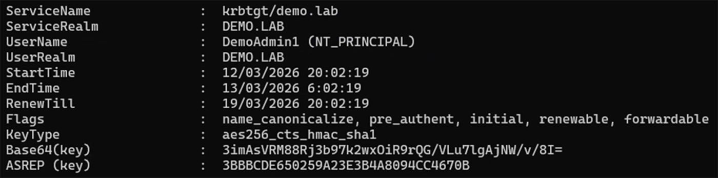 A TGT for the real Domain Admin user