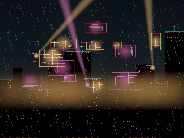 Blade Runner scene: rain-soaked neon megacity