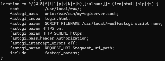nginx location regex for the web root