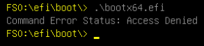 EFI shell refusing unsigned files