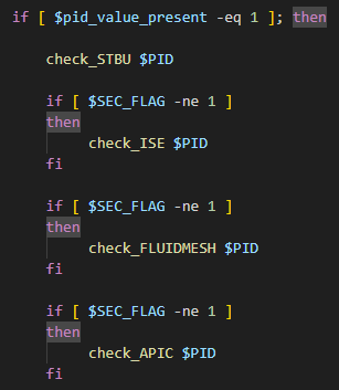 Script walking supported profiles
