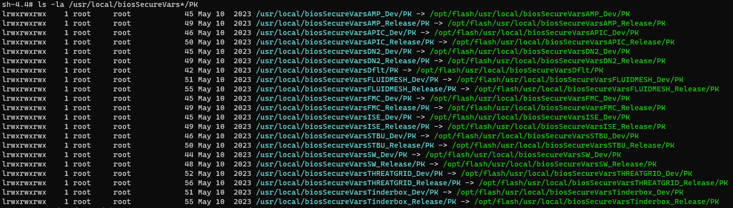 PK KEK DB DBX files per profile